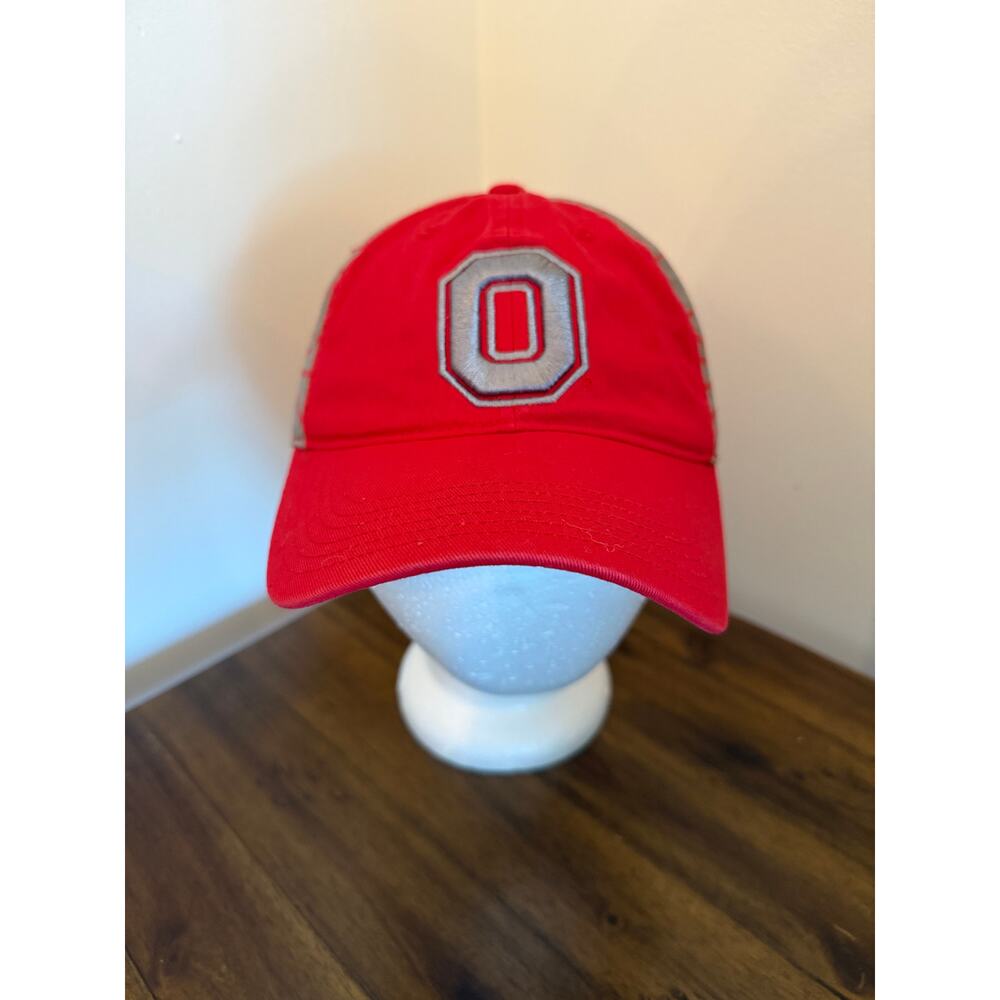 Ohio State Buckeyes OSU Baseball Hat Cap Red Large